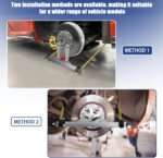 COOLWOLF Upgrade Wheel Alignment Tool Plates,2-Pack,Alignment Tool,3 in 1,Wheel Alignment Tool Kit,2 Measuring Tapes,DIY,Alignment Tool Automotive for Car,Truck,SUV,ATVs - Image 2