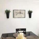 Mkono Galvanized Metal Wall Planter Farmhouse Wall Vase for Artificial Plants Flowers, Rustic Hanging Fake Flowers Holder Country Home Bedroom Living Room Decor Set of 2, Black, Small - Image 3