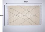 KENZADI Authentic Handmade Moroccan Rug, 3 x 6 feet Beni Ourain Rug, 100% Natural Undyed Wool, Professional Craftswomen Near Marrakesh - Image 2