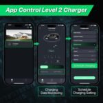 50A Level 2 Tesla EV Charger with NACS Connector, Smart App Control, Large Display, RFID Access, 14-50 Plug, 25FT Cable – Electric Vehicle Home Wall Charging Station for All Tesla - Image 5