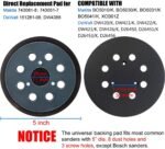 5 Inch 8 Hole Sander Replacement Pad for Makita Sander 743081-8, 743051-7,Fits Makita BO5010, BO5030K, BO5031K, BO5041K - Image 2