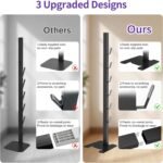 Vacuum Stand for Dyson V15 V10 V8 V7 V6, Stable Metal Vacuum Attachment Holder, Cordless Vacuum Cleaners Docking Station for Dyson, Brushed Black - Image 2