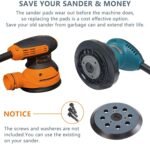 5 Inch 8 Hole Sander Replacement Pad for Makita Sander 743081-8, 743051-7,Fits Makita BO5010, BO5030K, BO5031K, BO5041K - Image 5