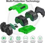 DTK Replacement for EGO 56V Battery 10Ah BA4200 BA4200T BA2800 BA2800T BA5600 BA5600T BA1400 BA1400T Lithium Ion Batteries Cordless Tool 1 Pack - Image 3