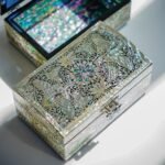 February Mountain Mother of Pearl Wooden Trinket Box - Abalone shell Jewelry box for mom, daughter, sister, friend - Trinkets, Treasure, Gift card, Business card holder Decorative box - Image 2