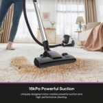Eureka Bagless Canister Vacuum Cleaner, 1100W High Power Vacuum Cleaner for Carpets and Hard Floors HEPA Filter Extension Tube 2-in-1 Crevice Tool Floor Nozzle, NEN121WH - Image 3