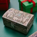 February Mountain Mother of Pearl Wooden Trinket Box - Abalone shell Jewelry box for mom, daughter, sister, friend - Trinkets, Treasure, Gift card, Business card holder Decorative box - Image 4