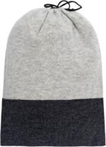 Jet&Bo Luxurious Cashmere Merino Blend Travel Blanket, Airplane-Ready Cashmere Travel Throw in Packable Pouch, Soft, Lightweight and Breathable 55"x45" (Gray and Charcoal) - Image 4