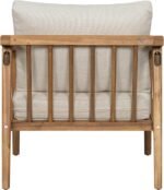 Christopher Knight Home Dena Patio 4-Piece Conversation Set, Outdoor 4-Seater Acacia Wood Sofa Chat Set,Garden Furniture,Loveseat,Coffee Table,Set of 2 Club Chairs, Removable Cushions, Teak+ Beige - Image 9