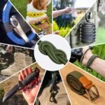 1200 Paracord Rope - 4.4mm 14 Strand Nylon Parachute Spool para Cord Lanyard for Outdoor Camping Survival Utility Tent Crafting DIY Projects Fishing Clothsline Bracelet - ArmyGreen 50FT - Image 5