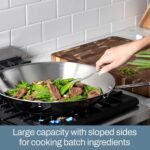 All-Clad D3 3-Ply Stainless Steel Wok 14-Inch, Induction Compatible, Oven Broiler Safe 600F, Stir-Fry Pan, Fast and Even Heat, Cookware, Frying Pan, Kitchen Essential, Pots and Pans, Silver - Image 5