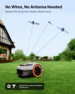 (2026 Upgrade) Segway Navimow i206 AWD Robot Lawn Mower Wire Free Robotic Lawn Mower with All-Wheel Drive for 45% Slopes, EFLS NRTK + Vision, Auto Mapping, 2.55Ah Battery, Covers 0.15 Acre - Image 4