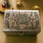 February Mountain Mother of Pearl Wooden Trinket Box - Abalone shell Jewelry box for mom, daughter, sister, friend - Trinkets, Treasure, Gift card, Business card holder Decorative box - Image 5