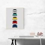 Custom Car Posters Handmade Poster compatible with Acura Integra Evolution Generations and Print of Acura Integra - Multi, 8x10 Satin Print (Unframed) - Image 6