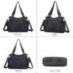 Angel Kiss Handbags for Womens Top-Handle Hobo Purse Roomy Casual Shoulder Bags PU Tote Satchel Purse for Women - Image 4