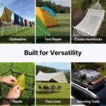 1200 Paracord Rope - 4.4mm 14 Strand Nylon Parachute Spool para Cord Lanyard for Outdoor Camping Survival Utility Tent Crafting DIY Projects Fishing Clothsline Bracelet - ArmyGreen 50FT - Image 6