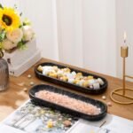 10.6’’ Marble Tray, Decorative Bowl for Home Decor, Natural Marble Key Bowl, Candy Bowl, Decorative Tray for Entryway Table, Vanity and Bathroom Countertop(Black) - Image 5