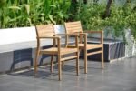 Amazonia Fairview 9 Piece Teak Double Extendable Oval Dining Set - Image 6