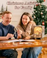 Rolife 3D Wooden Puzzles for Adults DIY Book Nook Kit 16" Ferris Wheel Music Box Model Building Set with LED Crafts for Adults Gifts for Girls Boys (Sunset Carnival) - Image 5