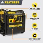 Champion Power Equipment 4,500-Watt Electric Start Dual Fuel RV Ready Portable Open Frame Inverter Generator with Quiet Technology and CO Shield® - Image 2
