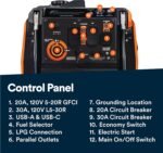 Generac 5,200-Watt Dual-Fuel Portable Inverter Generator - Gas and Propane Compatible - Quiet Operation - Clean, Stable Power - CA Compliant - Great for Home Backup, Camping, and RV Use - Image 9