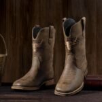 Winbird Cowboy Boots For Men Square Toe Western Men's Boots Vegan/Genuine Leather with Classic Patriot Pull On Boot, Slip Resistant Country Boots Chunky Heel Short Boots for Spring Fall - Image 3