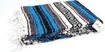 Open Road Goods Bright Blue Mexican Blanket - Authentic Serape Falsa Blanket - Handmade (Acrylic Blend, XL) - Image 2