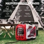 maXpeedingrods 4000 Watt Inverter Generator Portable, Bluetooth® App Remote Data Monitor, RV Ready, Gas Powered Generator with CO Alarm for Outdoor Camping, Home Backup - Image 7