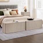 SICOTAS Storage Bench 40.2" Wide Shoe Bench with Lift Top Large Wooden Storage Chest Trunk Modern Blanket Chest with 2 Safety Hinges & Seating for Bedroom Entryway Living Room Hallway - Image 8