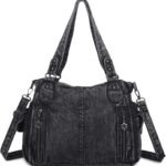 Angel Kiss Handbags for Womens Top-Handle Hobo Purse Roomy Casual Shoulder Bags PU Tote Satchel Purse for Women