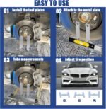 COOLWOLF Upgrade Wheel Alignment Tool Plates,2-Pack,Alignment Tool,3 in 1,Wheel Alignment Tool Kit,2 Measuring Tapes,DIY,Alignment Tool Automotive for Car,Truck,SUV,ATVs - Image 6