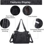 Angel Kiss Handbags for Womens Top-Handle Hobo Purse Roomy Casual Shoulder Bags PU Tote Satchel Purse for Women - Image 5