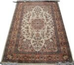 AL AHMEDANI LINEN Guleaina Flowral Classic Designed 6 x 4 Area Rug - Hand Knotted Wool Silk Carpet with Elegant Floral Patterns, Rare Decorative Rug for Living Room, Bedroom - Image 6