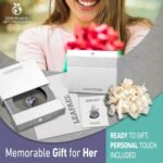 Leafael Gift Necklaces for Women, Infinity Love Birthstone Heart Crystal Pendant, Birthday Anniversary Jewelry for Wife, Mom, and Her, Silver Plated, 18" + 2" Adjustable Chain - Image 5