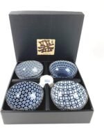 JapanBargain 4686, Set of 5 Japanese Porcelain Bowl Set Gift Set,Traditional Japanese Inspired Pattern Bowls, Made in Japan, 4-5/8" Diameter - Image 3