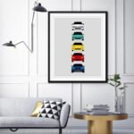 Custom Car Posters Handmade Poster compatible with Acura Integra Evolution Generations and Print of Acura Integra - Multi, 8x10 Satin Print (Unframed) - Image 3