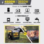 Champion Power Equipment 4,500-Watt Electric Start Dual Fuel RV Ready Portable Open Frame Inverter Generator with Quiet Technology and CO Shield® - Image 3