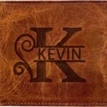 Personalized Wallet for Men, Custom Gifts for Father, Customized Monogram Wallet for Men, Son, Grandpa, Boyfriend, Fathers Day, Wedding, Anniversary, Birthday, Graduate