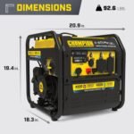 Champion Power Equipment 4,500-Watt Electric Start Dual Fuel RV Ready Portable Open Frame Inverter Generator with Quiet Technology and CO Shield® - Image 5