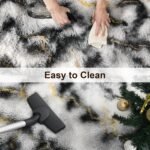 TWINNIS Super Soft Shaggy Rugs Fluffy Carpets, 5x8 Feet, Indoor Modern Plush Area Rugs for Living Room Bedroom Kids Room Nursery Home Decor, Upgrade Anti-Skid Rectangular Fuzzy Rug, Grey Gold - Image 6