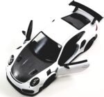 KiNSMART - 2010 Porsche 911 GT2 RS 1:36 Scale 5" Die Cast Metal Model Toy Sports Car Toy (White) - Image 3