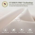 7-Piece Outdoor Patio Dining Sets, Patio Table and Chairs Set, HDPE Outdoor Dining Set, Rattan Wicker Patio Set with Ultra-Soft Cushions for Backyard, Deck, Garden - Black - Image 4