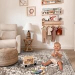 Washable Oriental Area Rug - 10x14 Rugs for Living Room Soft Carpet for Bedroom Waterproof Floral Distressed Indoor Stain Resistant Non-Shedding Floor Carpets (Beige, 10X14) - Image 4