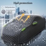Hail Protector Car Cover Compatible with Audi R8 V10 Performance Coupe (2020-2023), Outdoor/Indoor Heavy Duty Full Exterior Covers Car, All-Weather Waterproof Dustproof, All Season - Image 2