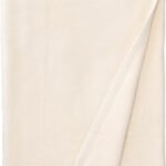 Downtown Company Granny 100% Natural Egyptian Cotton, Cashmere Soft Blanket, Imported from Portugal, Throw Size, Cream