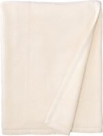 Downtown Company Granny 100% Natural Egyptian Cotton, Cashmere Soft Blanket, Imported from Portugal, Throw Size, Cream