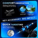 Hawkko Telescope for Adults & Kids, 80mm Aperture 600mm High Powered Telescope for Astronomy Beginners - Refractor Telescopes with AZ Tripod, Phone Adapter and Portable Bag for Moon Observation - Image 4