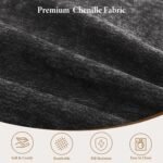 Vesgantti 114" Modular Sectional Boneless Couch, Modern 3 Seater Sofa with Ottoman & Deep Seat, Convertible Chenille L Shaped Cloud Couches for Living Room, No Assembly Required, Black - Image 6