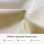 PURPLE LEAF 13ft Patio Umbrella Outdoor Round Umbrellas Large Cantilever Umbrella Windproof Offset Umbrellas Heavy Duty Sun Umbrella for Garden Deck Pool Patio, Cream - Image 8