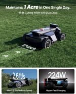 Segway Navimow X430 Robot Lawn Mower Wire Free, for up to 1 Acre, 4WD for 84% Slopes, Zero-Turn for Damage-Free Mowing, ORV-Tuned Lawnmower, MowMentum with 2 × 180W Motors, 0.75–4 in Cutting Height - Image 4